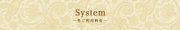ご利用料金につきまして